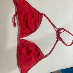 Catalina Vibrant Red Bikini Top
